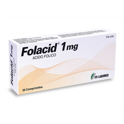 Folacid 1 mg x 30 Comprimidos - Itf - labomed