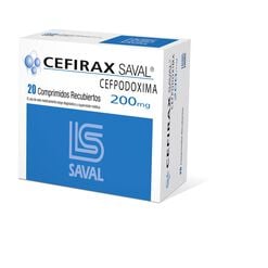 Cefirax 200 mg x 20 Comprimidos Recubiertos - Saval s.a.