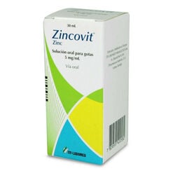 Zincovit 5 mg/ml x 30 ml Solución Oral para Gotas - Itf - labomed