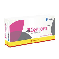 Product image of Cerciora-T 0,75 mg x 2 Comprimidos - Exeltis