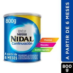 Product image of Fórmula Láctea Nidal Continuación 800g
