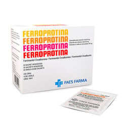 Ferroprotina 40 mg x 30 Sobres Granulado Para Solucion Oral - Faes farma chile