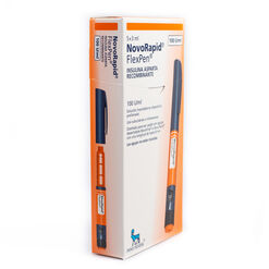 Insulina Novorapid Flexpen 100 UI/mL Solucion Inyectable x 5 Cartuchos 3 mL - Novonordisk