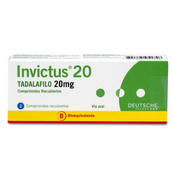 Invictus 20 mg x 2 Comprimidos Recubiertos - Deutsche pharma