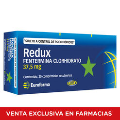 Redux 37,5 mg x 30 Comprimidos - Eurofarma chile