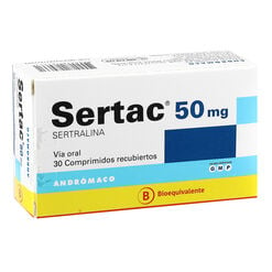 Sertac 50 mg x 30 Comprimidos Recubiertos - Andromaco s.a.