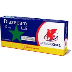 Product image of Diazepam 10 mg Caja 20 Comp. CHILE