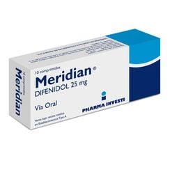 Meridian 25 mg x 10 Comprimidos - Megalabs chile s.a