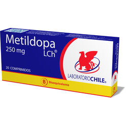 Metildopa 250 mg x 20 Comprimidos CHILE