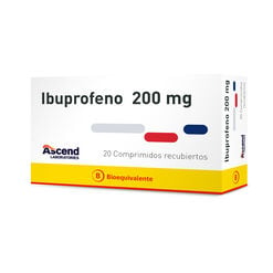 Ibuprofeno 200 mg x 20 Comprimidos Recubiertos - Ascend