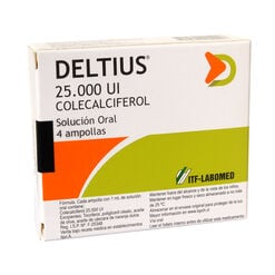 Deltius 25.000 UI x 4 Ampollas Solución Oral - Itf - labomed