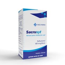 Sacrusyt 100 mcg/Dosis x 200 Dosis Aerosol para Inhalación Oral - Faes farma chile