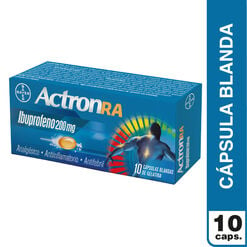 Actron RA 200 mg x 10 Cápsulas Blandas - Bayer de chile s.a.