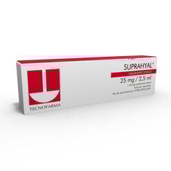 Product image of Suprahyal 25 mg/2,5 mL Solución Inyectable x 1 Jeringa Prellenada - Tecnofarma s.a.