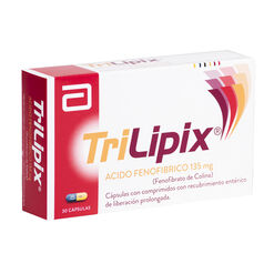 Trilipix 135 mg x 30 Cápsulas con Comprimidos con Recubrimiento Entérico de Liberación Prolongada - Abbott