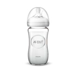 Mamadera Natural De Cristal Desde 1 Mes De 240Ml Avent