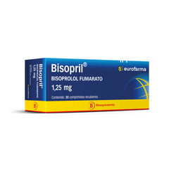 Bisopril 1,25 mg x 30 Comprimidos Recubiertos - Eurofarma chile