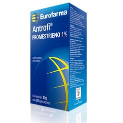 Antrofi 1% Crema Vaginal 20 aplicadores. Envase 30 g - Eurofarma chile