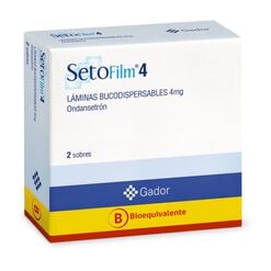 Product image of Setofilm 4 mg x 2 Laminas Bucodispersables - Gador farma