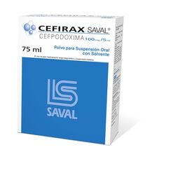 Cefirax 100 mg/5 mL x 75 mL Polvo Para Suspensión Oral Con Solvente - Saval s.a.