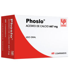 Phoslo 667 mg x 60 Comprimidos - Pasteur