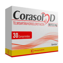 Corasol-D 80 mg/12.5 mg x 30 Comprimidos Recubiertos - Instituto sanitas s.a