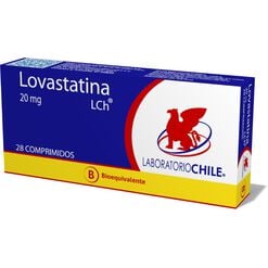 Product image of Lovastatina 20 mg x 28 Comprimidos CHILE