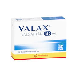 Valax 160 mg x 30 Comprimidos Recubiertos - Saval s.a.