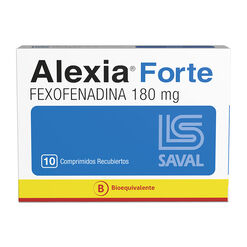 ALEXIA FORTE Fexofenadina clorhidrato 180 mg 10 comprimidos - Saval s.a.