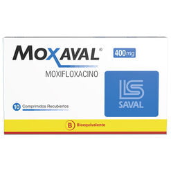 MOXAVAL Moxifloxacino 400 mg 10 comprimidos - Saval s.a.