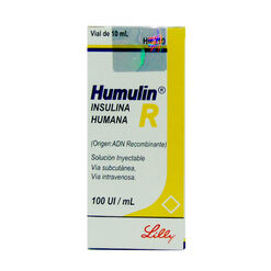 Insulina Humulin R 100 UI/mL Solucion Inyectable x 1 Unidad - Eli lilly de chile l