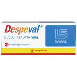 DESPEVAL Desloratadina 5 mg 40 comprimidos - Saval s.a.