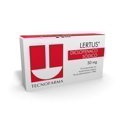 Lertus 50 mg x 10 Comprimidos con Recubrimiento Entérico - Tecnofarma s.a.