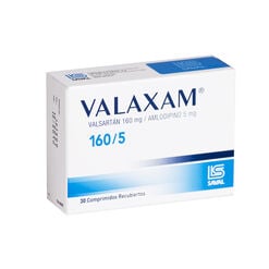 Valaxam 160 mg/5 mg x 30 Comprimidos Recubiertos - Saval s.a.