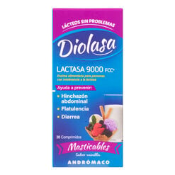 Diolasa Vainilla x  30 Comprimidos Masticables