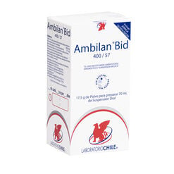 Ambilan Bid 400 mg/57 mg x 70 mL Polvo Para Suspensión Oral - Chile