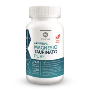 WELLPLUS MAGNESIO TAURINATO PURE 60 CAPSULAS