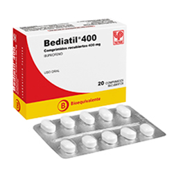 Product image of BEDIATIL COM. 400 MG. 20