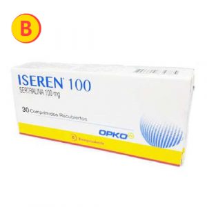 ISEREN 100 MG CAJ  30 COMP REC CENABAST