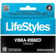 LIFESTYLES VIBRA RIBBED STIMULA   X12