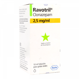 RAVOTRIL GTS 2.5 MG/ML X 20 ML