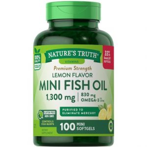 OMEGA 3 MINI FISH OIL 1300 MG X 100 CAPSULAS BLANDAS