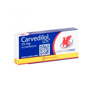 Product image of CARVEDILOL COM.25MG.30*