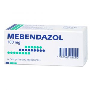 Product image of MEBENDAZOL COM.100MG. X6 COMP