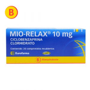 MIORELAX COM REC 10MG 20