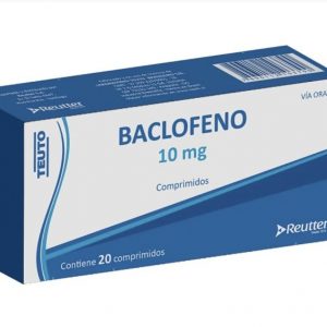 Product image of BACLOFENO 10 MG X 20 COMPRIMIDOS