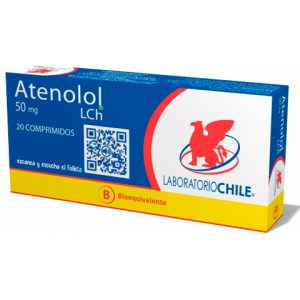 ATENOLOL 50 MG X 20 COMP LAB. DE CHILE