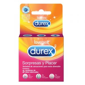 DUREX SORPRESAS Y PLACER X 3