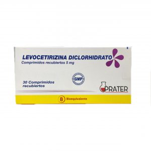 Product image of LEVOCETIRIZINA DICLORHIDRATO 5MG 30 COMP (BE)