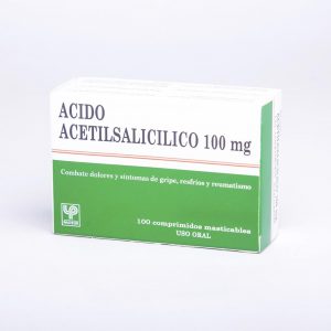 ACIDO ACETILSALICILICO 100 MG X 100 COMP PASTEUR